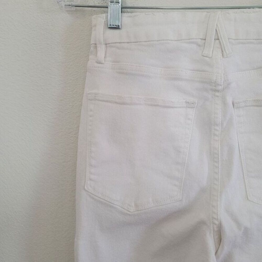 Good‎ American Good Boy Buttonfly Ripped Distressed Slit Jeans Sz 4 | 27 White - Picture 12 of 16